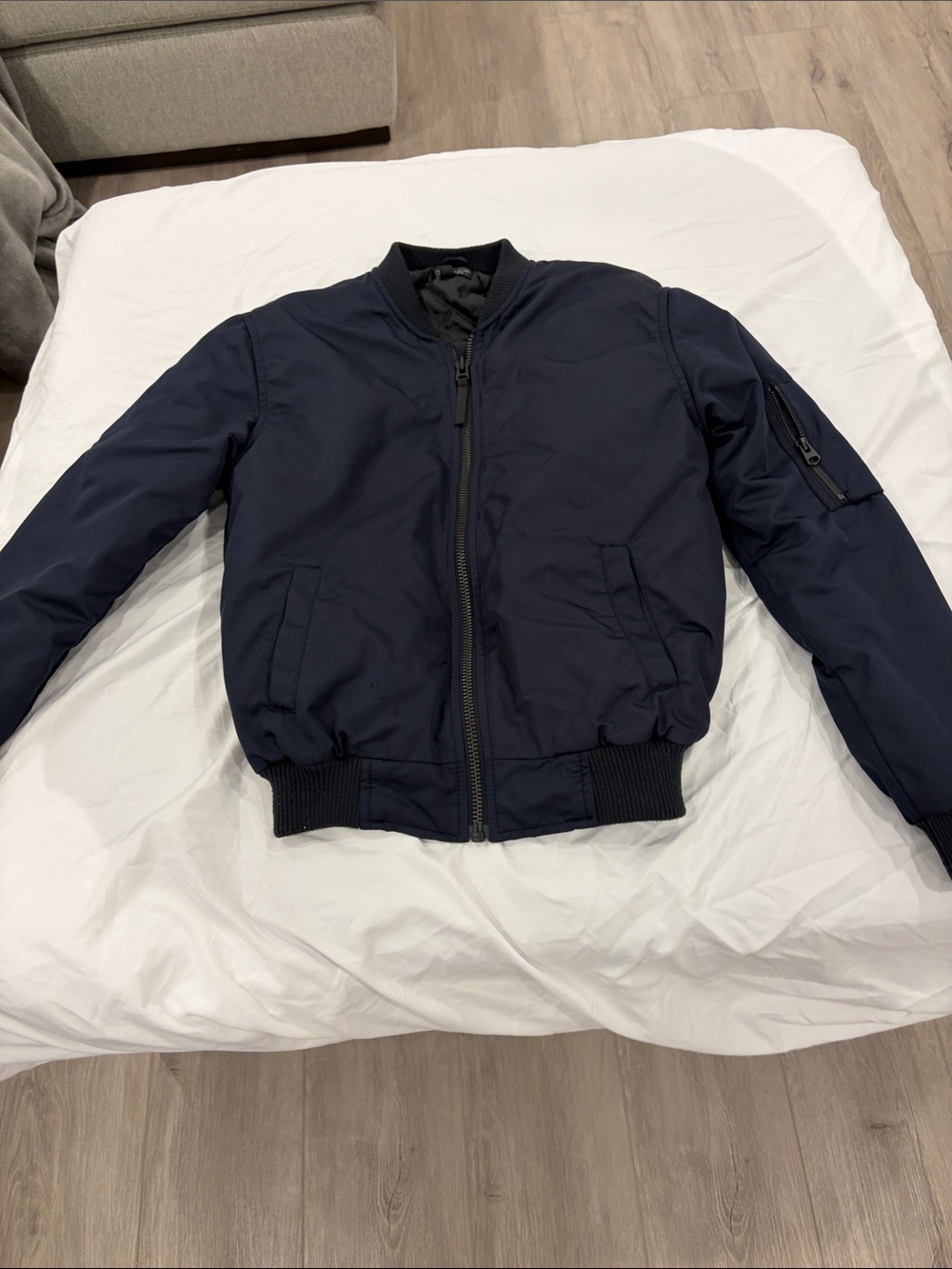 Woman’s navy transitional Bomber Jacket - Classic Lightweight Flight Jacket